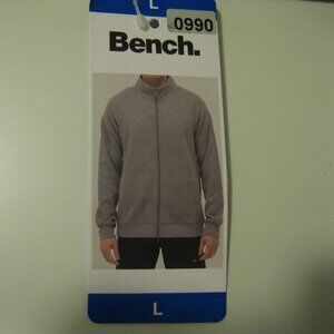 Bench Urbanwear Men's Full Zip Tencel Jacket Long Sleeves, gray, L (0990)